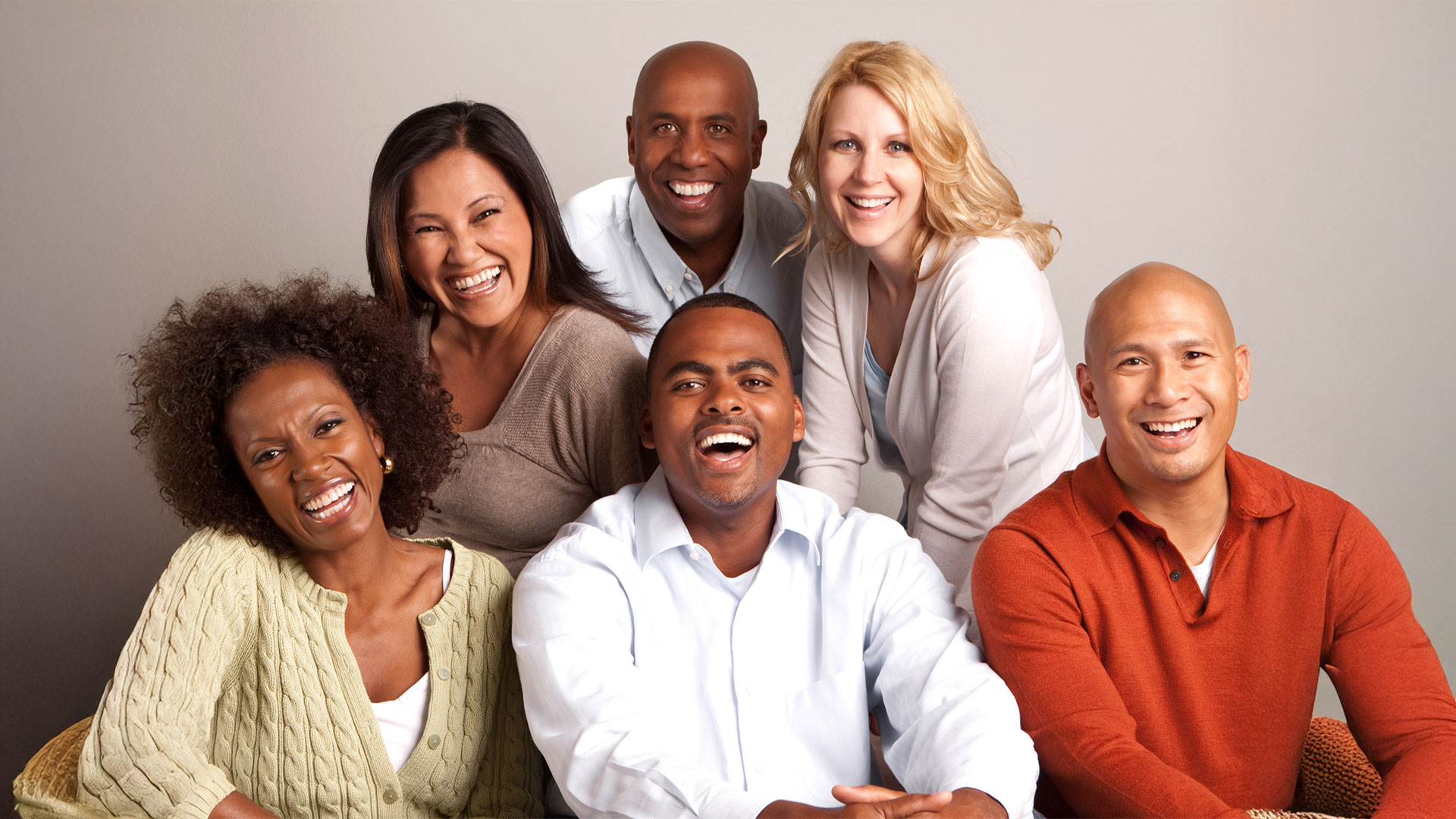 group of people smiling