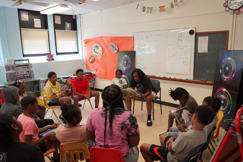 children in a classroom